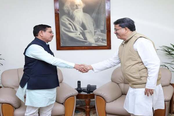 Union Minister Pralhad Joshi with Tripura CM Dr Manik Saha